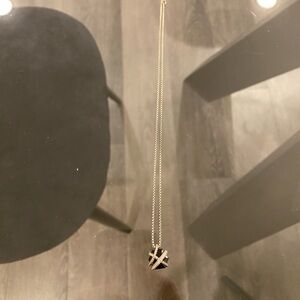 David Yurman necklace black with diamonds